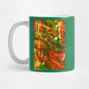 Earth Patterns - Sunset Stream in Canberra Abstract Acrylic Painting Mug